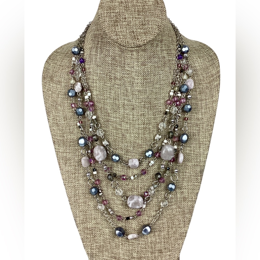 Lia sophia sugar plum Beaded necklace